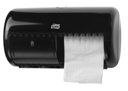 Tork dispenser toilet paper roll twin black T4